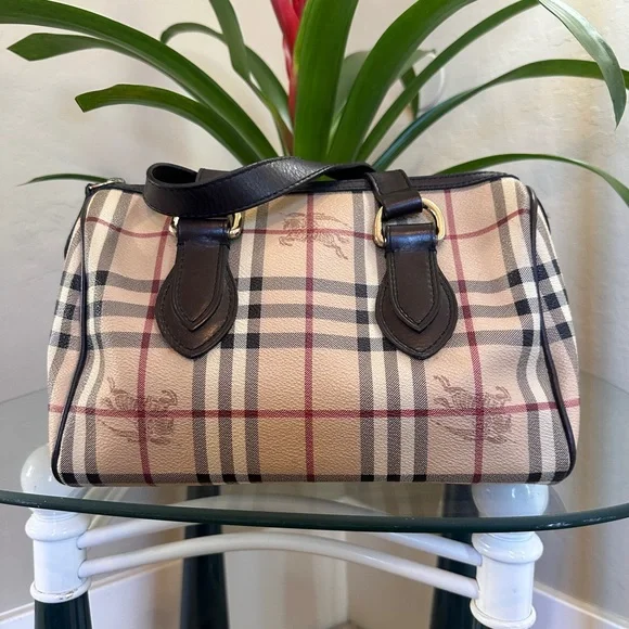 Burberry Nova Plaid Boston Bag - Picture 12 of 14